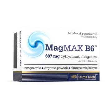 OLIMP MagMAX B6 50tabl MAGNEZ WITAMINY GRUPY B