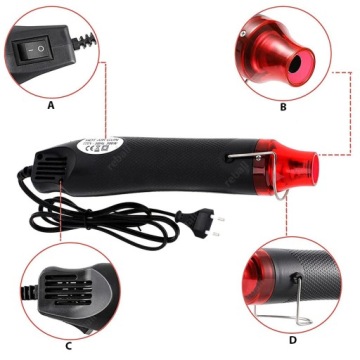 МАЛЕНЬКАЯ ТЕПЛОВАЯ ПИСТОЛЕТА ДЛЯ ТЕРМОУСАДОЧНОЙ РУБАШКИ