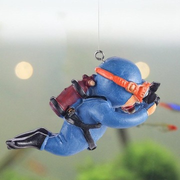 2xминиатюрная фигурка дайвера, павильон океана, модель для дайвинга для аквариума, 2 шт.