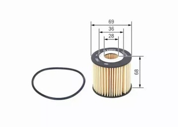 BOSCH F 026 407 093 FILTR OLEJE
