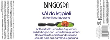 СОЛЬ ДЛЯ ВАНН С L-КАРНИТИНОМ И БИНГОСПА ГУАРАНА