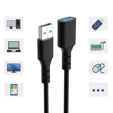 USB 3.0 УДЛИНИТЕЛЬНЫЙ КАБЕЛЬ «МАМА-ПАПА» 3M