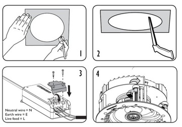 ПОТОЛОЧНЫЙ АУДИОДИНАМИК С BLUETOOTH 4 ДЮЙМА IP44