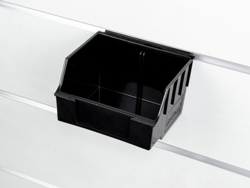 Контейнер TOP низкий Slatwall 14x12x8см черный