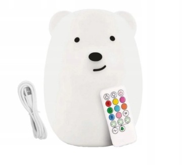 3D LED ночник BEAR Nite Pets силикон + ПУЛЬТ