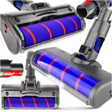 SZCZOTKA TURBO MIĘKKA LED Końcówka Obrotowa Odkurzacza DYSON V7 V8 V10 V11