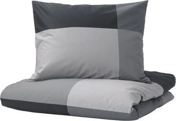 IKEA BRUNKRISSLA Komplet Pościeli 150x200 Szary