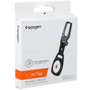 Чехол AirTag, Spigen Rugged, чехол с брелоком для ключей