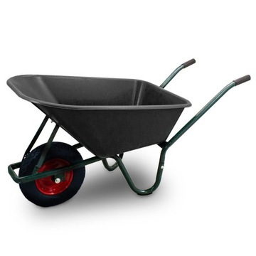 TACZKA Z PLASTIKOWĄ MISĄ PIANKOWE KOŁO 100L 250KG
