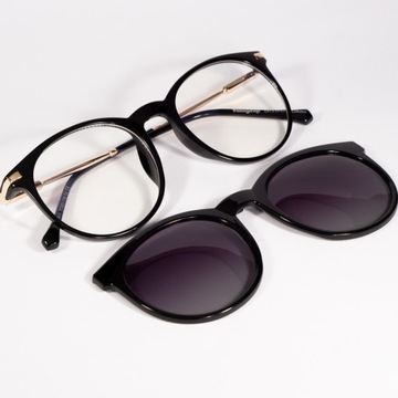 ЖЕНСКИЕ ПРОЗРАЧНЫЕ СОЛНЦЕЗАЩИТНЫЕ ОЧКИ С ФИЛЬТРОМ И ПОЛЯРИЗОВАННОЙ СОЛНЦЕЗАЩИТНОЙ КРЫШКОЙ