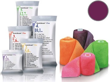 3M Scotchcast - lekki gips 10,1cmx3,6m - fioletowy