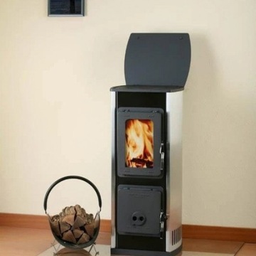 Szyba Hartowana Pod Kominek Piecyk 80x70 cm CZARNA
