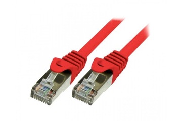 LOGILINK PATCHCORD SF/UTP CAT 5e CZERWONY 2m 26AWG