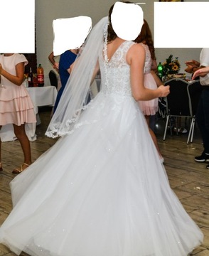 ПЛАТЬЕ КРУЖЕВНОЕ СВАДЕБНОЕ ПЛАТЬЕ размер 38\40 ОРИГИНАЛ