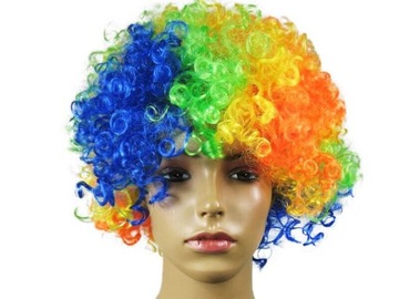 PERUKA KOLOROWA KLAUN CLOWN KLAUNINKA