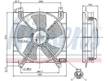 VENTILÁTOR CHLADIČŮ CHEVROLET REZZO 2.0