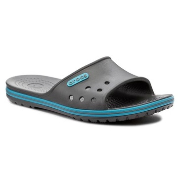 Klapki Crocs Crocband II Slide Graphite/Electric blue, Szare 36,5 M4/W6
