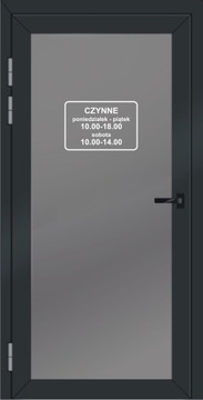 Naklejka godziny otwarcia 30x20cm różne kolory