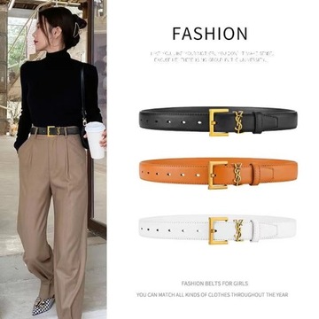 YSL Luxury Brand Women Belt 110cm