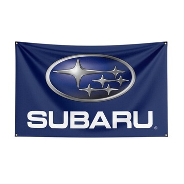 Флаг Subaru холст 90х150см огромный