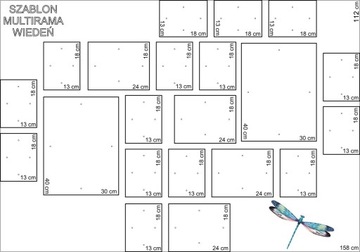 Мультирама Вена Набор черных фоторамок