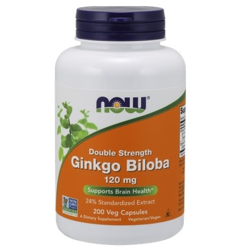 GINKGO BILOBA MIŁORZĄB JAPOŃSKI NOW FOODS 120mg