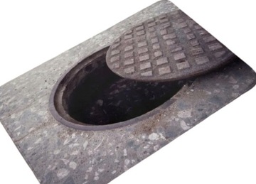 DYWANIK MAŁY CHODNIK 3 D W STYLU INDUSTRIALNYM