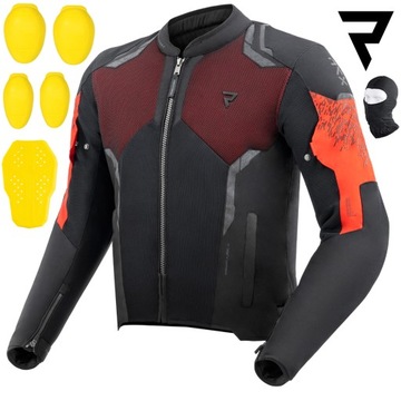 KURTKA MOTOCYKLOWA | REBELHORN JAX | TEKSTYLNA MĘSKA + OCHRANIACZE + GRATIS
