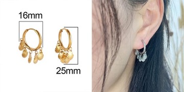 Fashion Heart Similing Face Hoop Earrings For Women Earring Stainless