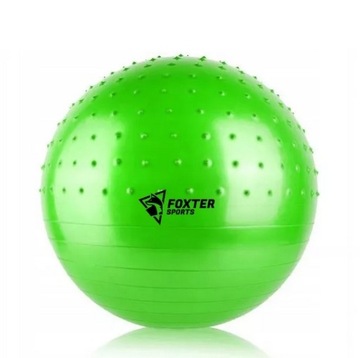 Piłka fitness gimnastyczna rehabilitacyjna jeżyk 2w1 75cm+pompka 1354