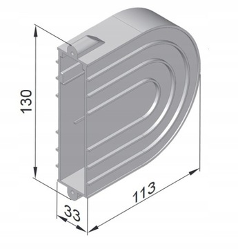РЕЙЛАТОР СКРЫТОГО МОНТАЖА Ленты ленты 14 мм для рулонных штор