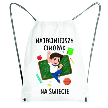 TORBA PLECAK PREZENT NA DZIEŃ CHŁOPAKA Z NADRUKIEM