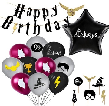 BALONY zestaw HARRY na urodziny