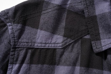 Koszula Brandit Checkshirt halfsleeve black-grey XL