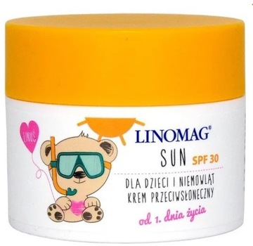 LINOMAG SUN SPF30 KREM PRZECIWSŁONECZNY Od 0m+ 50ML