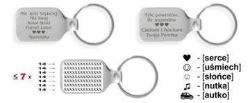 Brelok metal RATOWNIK OSP inne służby GRAWER [OPD]