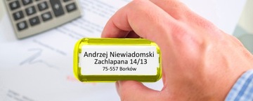 TRODAT 4912 ШТАМП ДЛЯ ДИЗАЙНА КОРПОРАТИВНОГО ЛИЧНОГО ОФИСА 6 СТРОК + ЛАСТИК