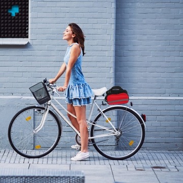 ЗАДНЯЯ СУМКА ДЛЯ ВЕЛОСИПЕДА КРАСНАЯ 28X32CM