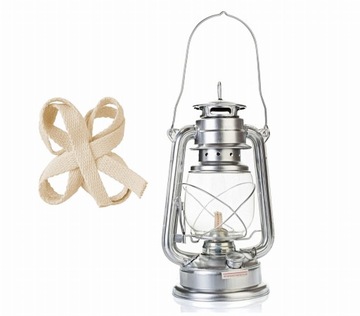 ZESTAW LAMPA NAFTOWA Z UCHWYTEM LATARNIA LAMPION 27CM + KNOT SR