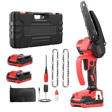 АККУМУЛЯТОРНАЯ ЦЕПНАЯ ПИЛА БЕСЩЕТОЧНЫЙ ДВИГАТЕЛЬ 2x АККУМУЛЯТОРНАЯ БАТАРЕЯ