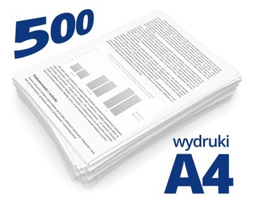 druk A4 czb 500 str czarno biały pdf wysyłka dziś