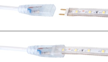 СВЕТОДИОДНАЯ ЛЕНТА 230В 2835/60 1М IP68 5ВТ ТЕПЛЫЙ БЕЛЫЙ
