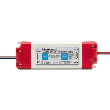 Qoltec Zasilacz impulsowy LED IP20 | 36W | 12V | 3