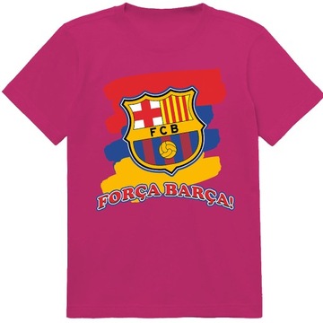 KOSZULKA DZIECIĘCA T-SHIRT DLA DZIECKA FC BARCELONA 164 PREZENT JAKOŚĆ
