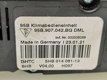 PORSCHE MACAN (95B) 2021 PANEL KLIMATIZACE