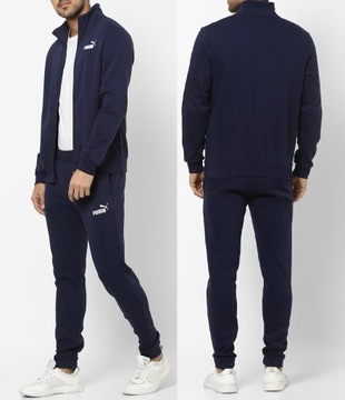 2939 DRES PUMA KOMPLET MĘSKI ROZPINANY BAWEŁNIANY DRESOWY BEZ KAPTURA M