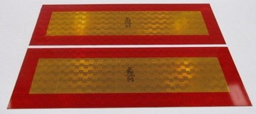 TABLICA ODBLASKOWA PRZYCZEPY 2SZT 565X196MM