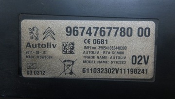 MODUL BLUETOOTH 967476778000 PEUGEOT CITROEN DS4