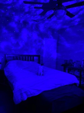 LED BLUETOOTH USB STARS ПРОЕКТОРНАЯ ЛАМПА БЕЛАЯ