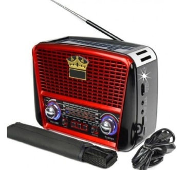 ПОРТАТИВНОЕ РЕТРО АККУМУЛЯТОР СОЛНЕЧНОЙ РАДИО BLUETOOTH СОЛНЕЧНАЯ КУХНЯ USB FM SD